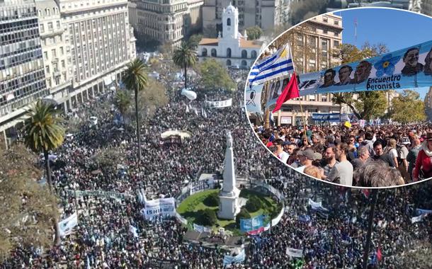 Milhares de pessoas saíram às ruas em Buenos Aires contra o atentado a Cristina Kirchner