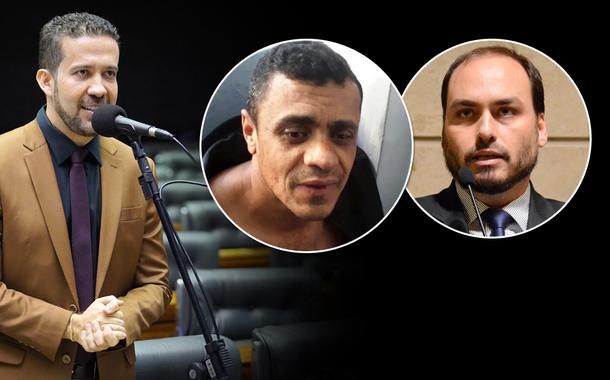 André Janones, Adélio Bispo e Carlos Bolsonaro