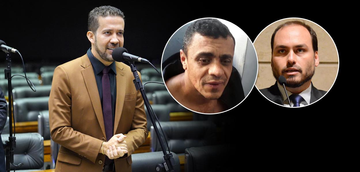 André Janones, Adélio Bispo e Carlos Bolsonaro