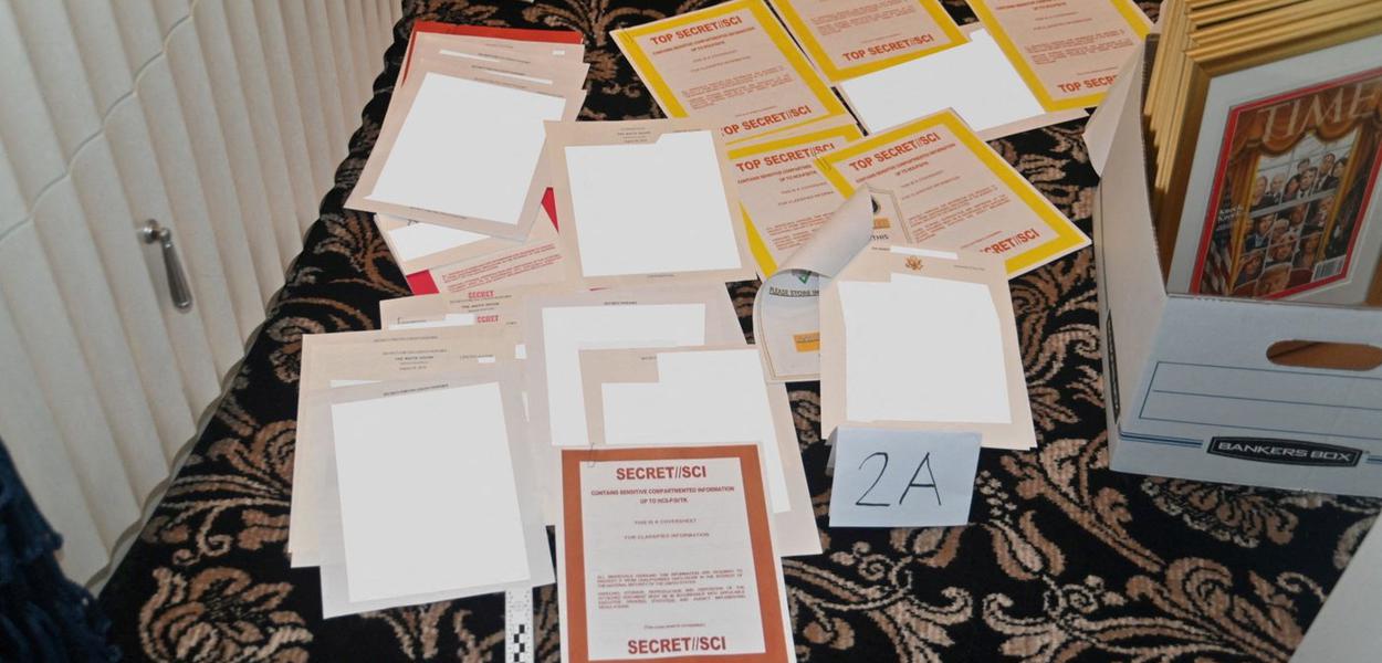Documentos recuperados na casa de Donald Trump