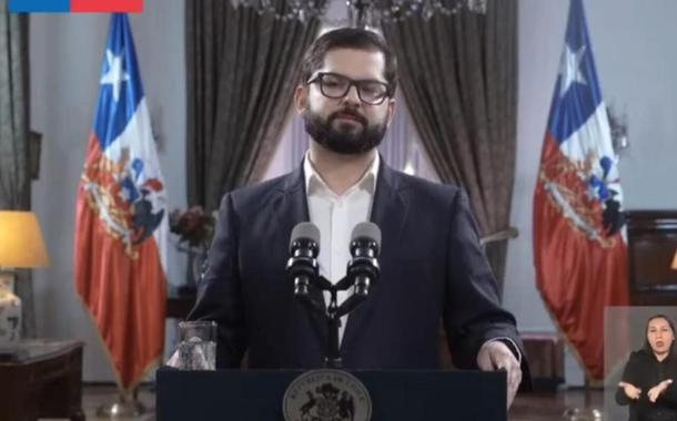 Gabriel Boric discursa sobre derrota no plebiscito constitucional