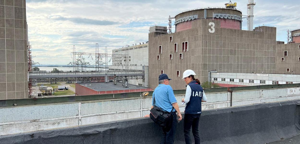 Missão da AIEA visita usina nuclear de Zaporizhzhia
