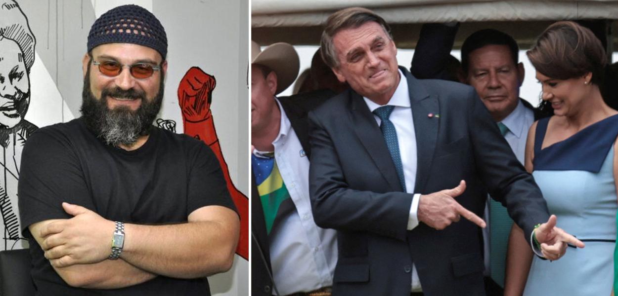 Gustavo Conde e Jair Bolsonaro