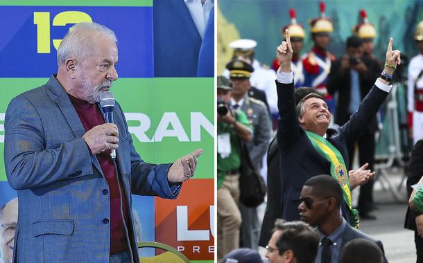 Lula e Jair Bolsonaro