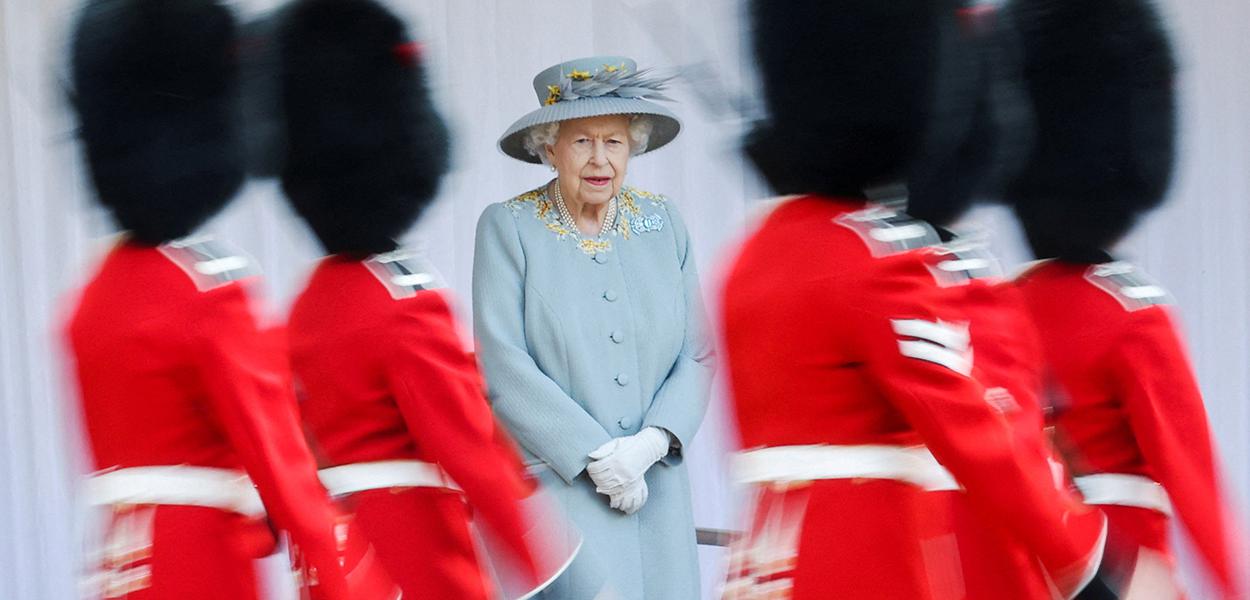 Rainha Elizabeth atende à cerimônia oficial de seu aniversário, em Windsor, Reino Unido 12/06/2021