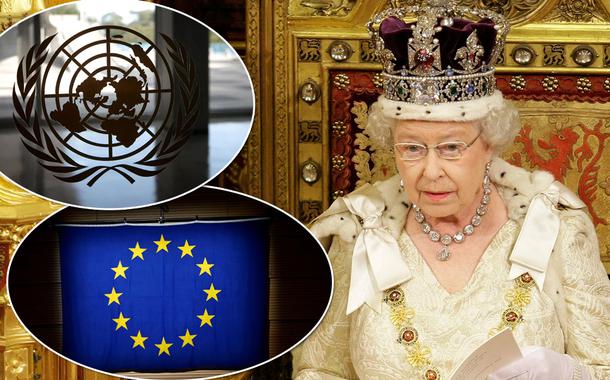 Rainha Elizabeth II, ONU e União Europeia