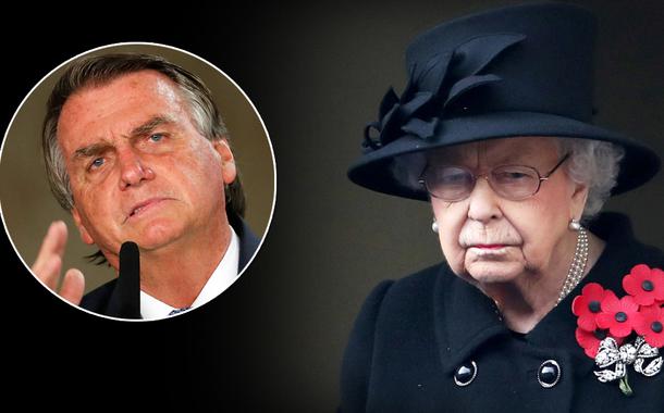 Jair Bolsonaro e rainha Elizabeth II