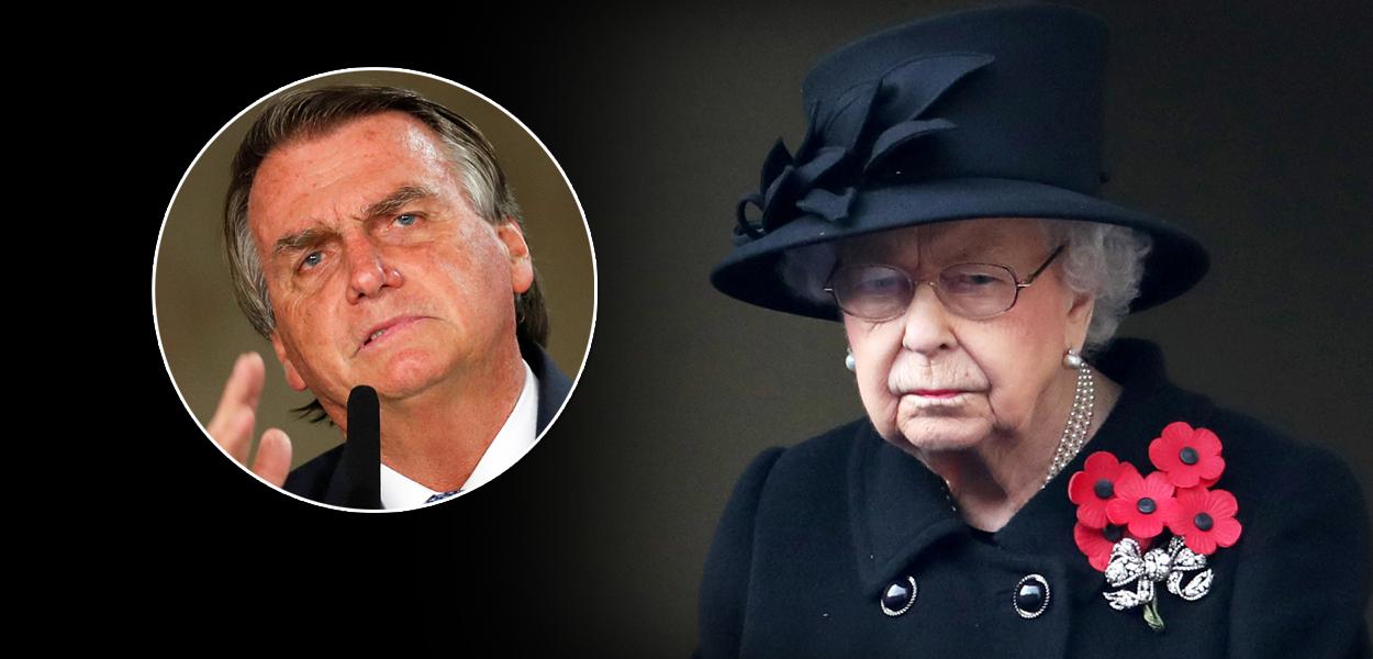 Jair Bolsonaro e rainha Elizabeth II