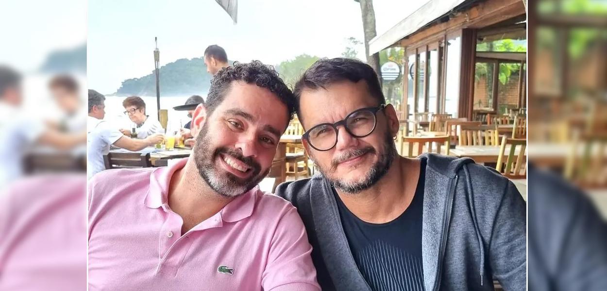 Advogado Rafael Monteagudo (à esq.) e Fernando Pimentel