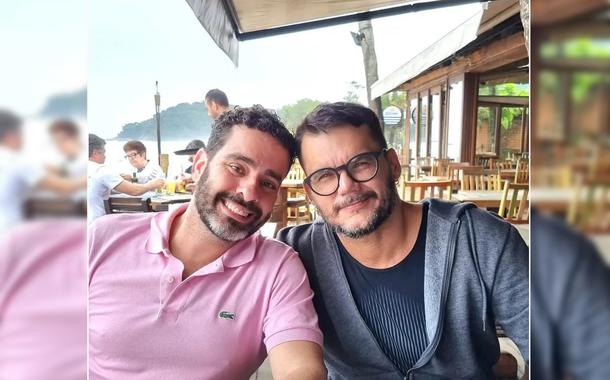 Advogado Rafael Monteagudo (à esq.) e Fernando Pimentel