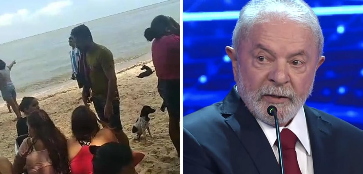 Moradores lamentam naufrágio em barco no Pará (à esq.) e Luiz Inácio Lula da Silva