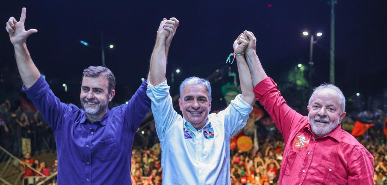 Marcelo Freixo, André Ceciliano e Lula