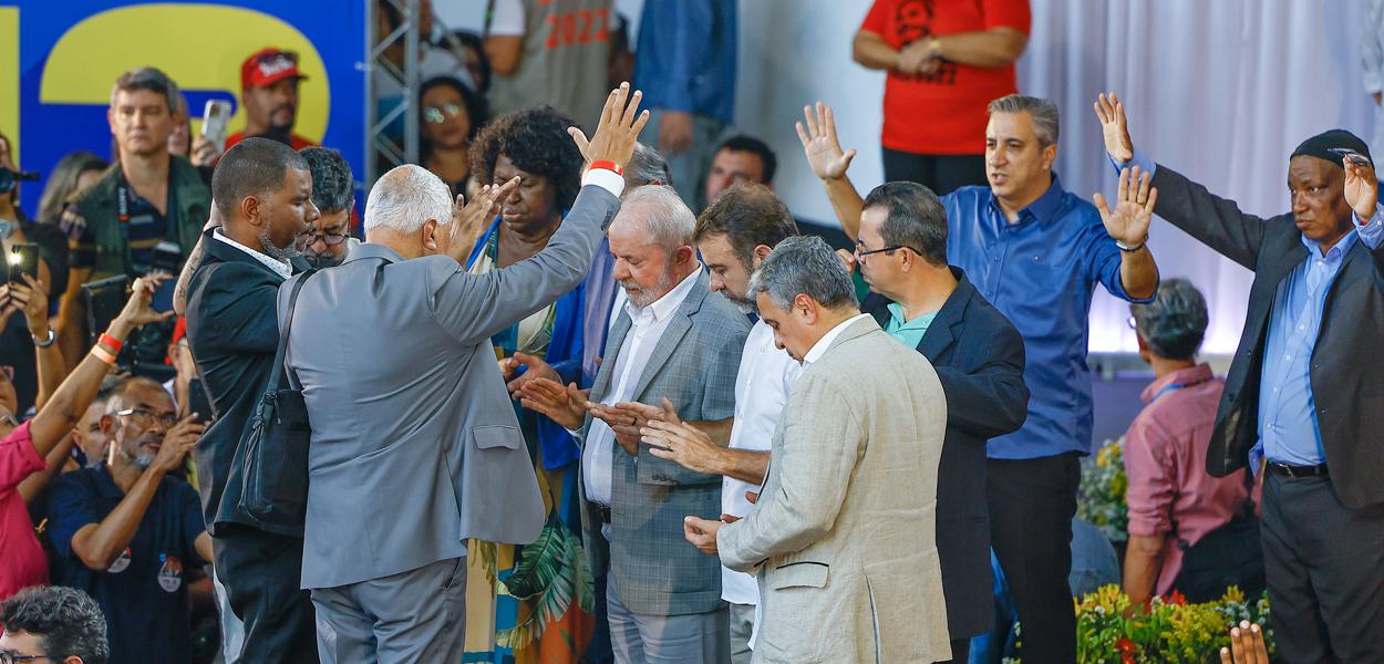 Lula participa de encontro com Evangélicos em São Gonçalo (RJ), no Centro Cultural Seven Music. 09.09.2022