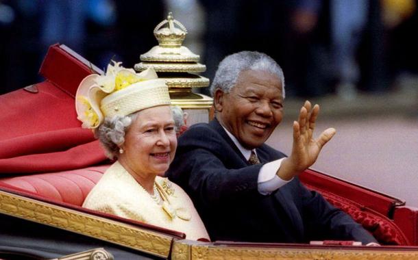 Rainha Elizabeth II e Nelson Mandela