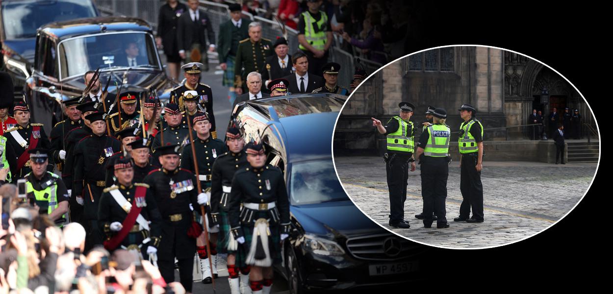 Homenagem à rainha Elizabeth em Edimburgo