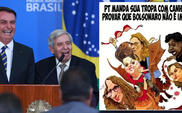 Jair Bolsonaro, general Heleno | postagem misógina
