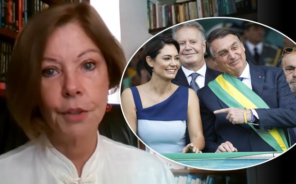 Eliane Cantanhêde e Bolsonaro no 7 de setembro