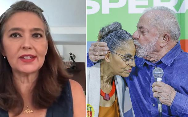 Cristina Serra e Marina Silva com Lula