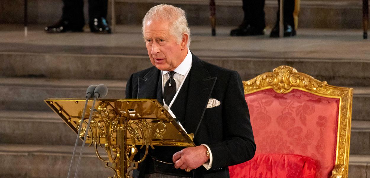 Rei britânico Charles discursa ao Parlamento do Reino Unido, em Londres 12/09/2022
