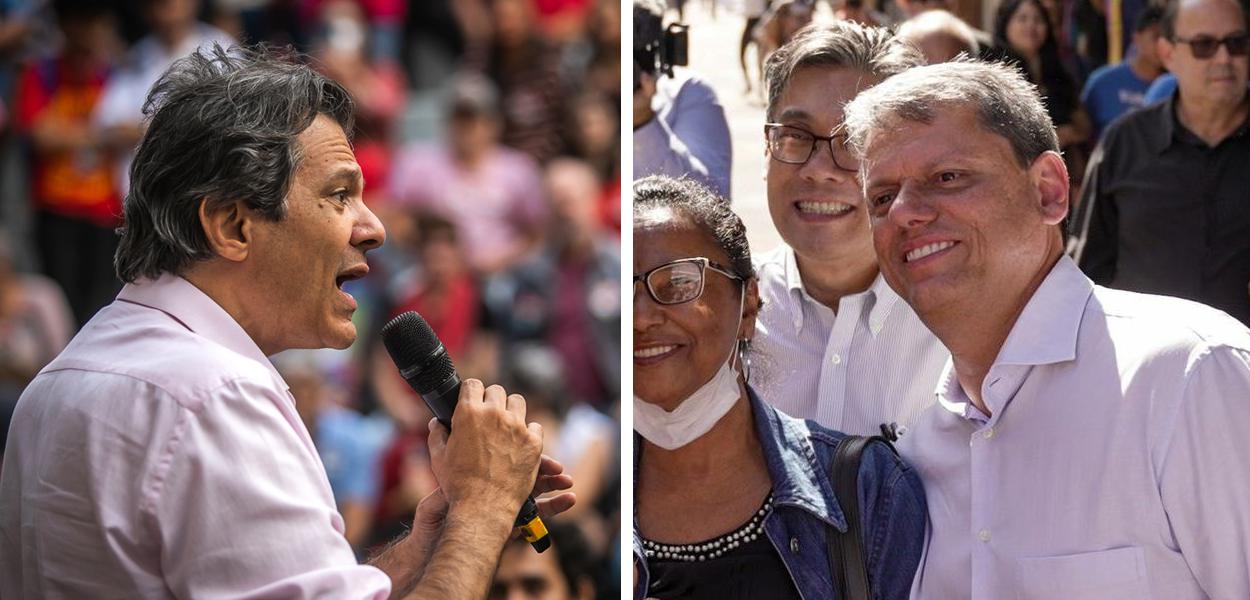 Fernando Haddad e Tarcísio de Freitas