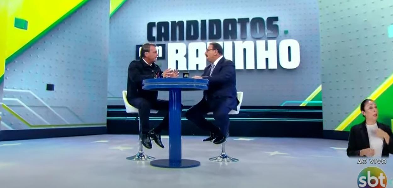 Jair Bolsonaro e o apresentador Ratinho