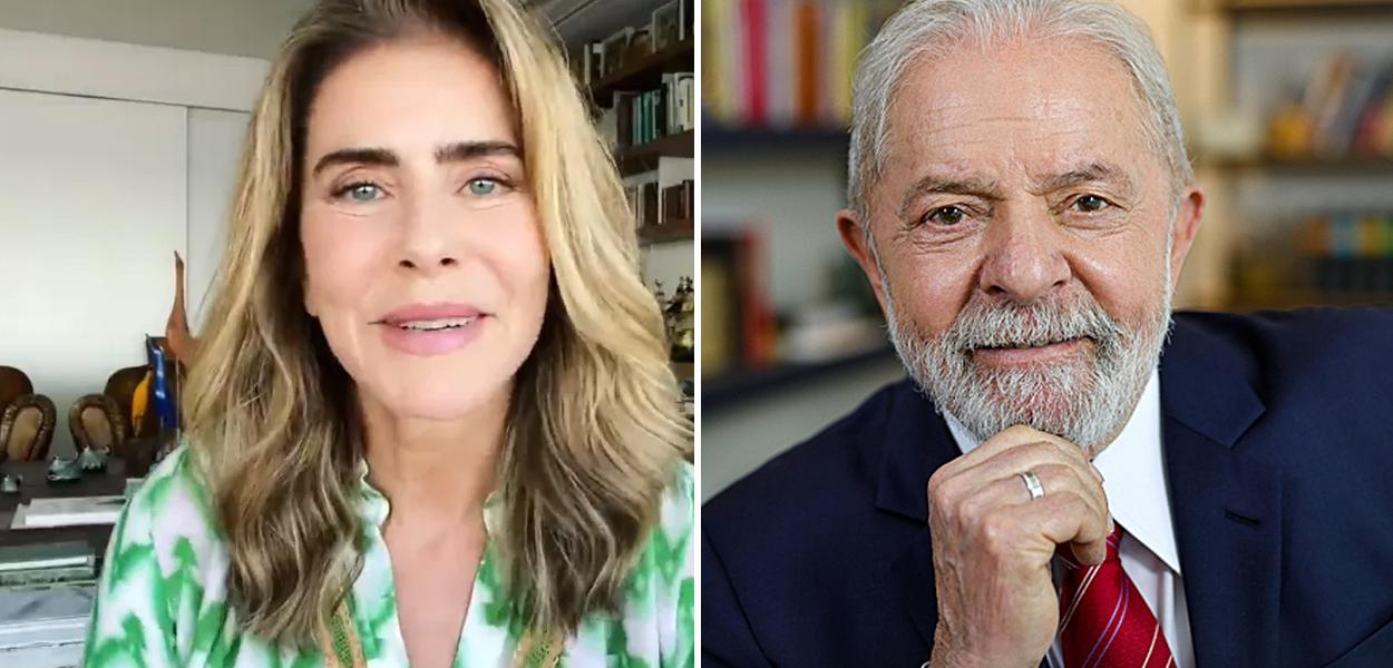 Maitê Proença e Luiz Inácio Lula da Silva