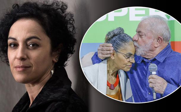 Marcia Tiburi e Marina Silva com Lula