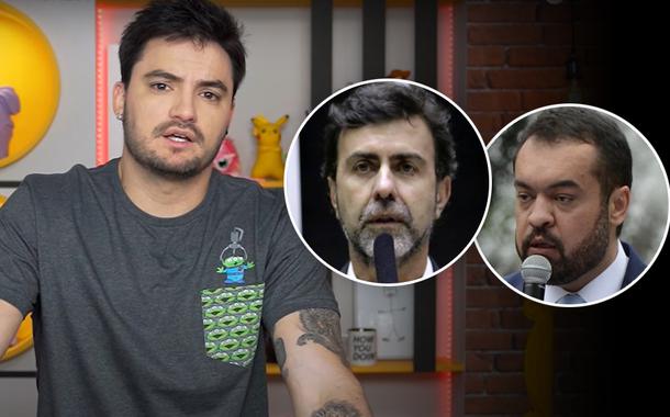 Felipe Neto, Marcelo Freixo e Cláudio Castro