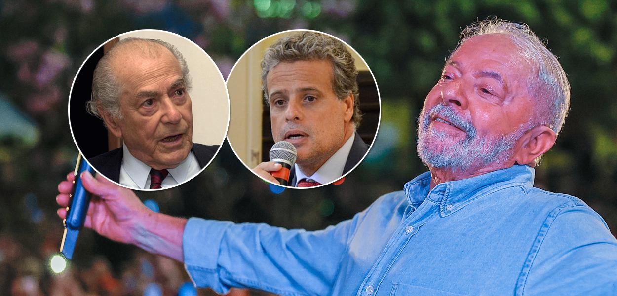 Leonel Brizola (à esq.), Leonel Brizola Neto (meio) e Luiz Inácio Lula da Silva