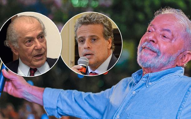 Leonel Brizola (à esq.), Leonel Brizola Neto (meio) e Luiz Inácio Lula da Silva