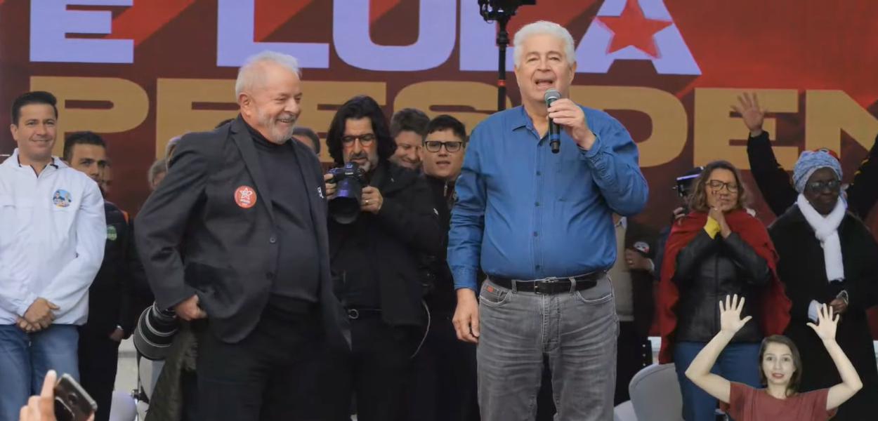 Lula e Roberto Requião