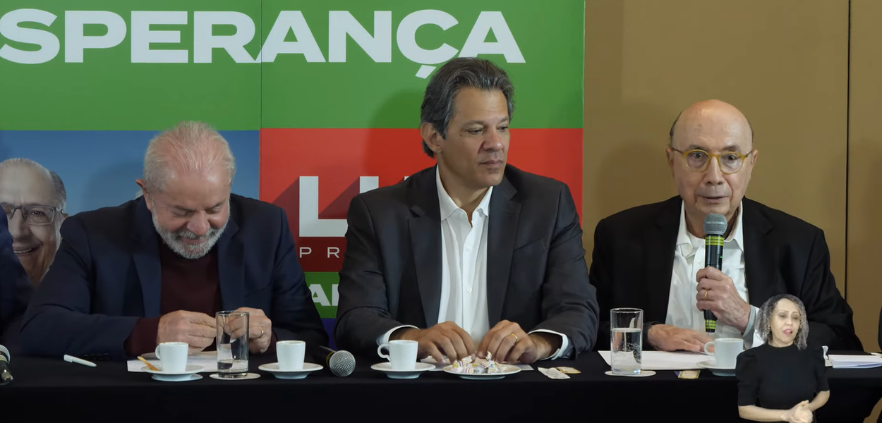 Lula, Fernando Haddad e Henrique Meirelles