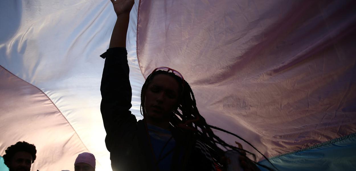 Marcha Trans em São Paulo