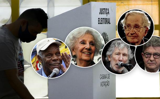 Danny Glover, Estela de Carlotto, Roger Waters, Noam Chomsky e Mélenchon