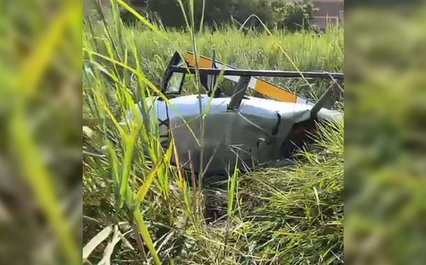 Helicóptero cai em Engenheiro Caldas