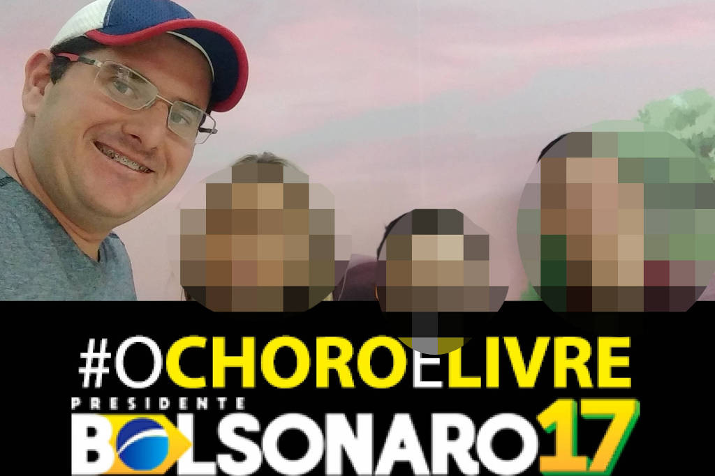 Bolsonarista Rafael Bianchini, que agrediu pesquisador do Datafolha em Ararinha (SP) (Foto: Reprodução/Facebook) Bolsonarista Rafael Bianchini, que agrediu pesquisador do Datafolha em Ararinha (SP)