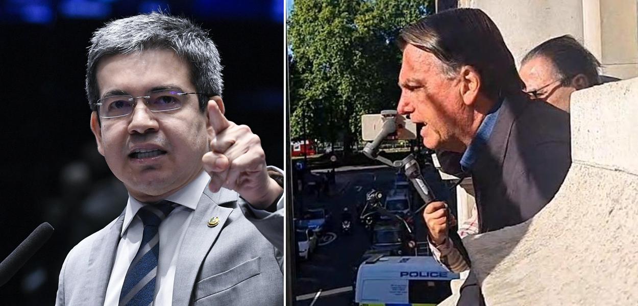 Randolfe Rodrigues e Bolsonaro