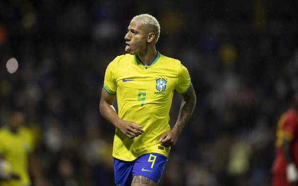 O atacante Richarlison, da Seleção Brasileira