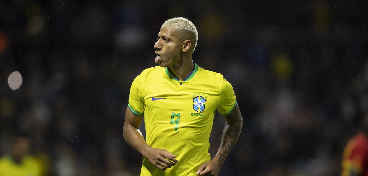 O atacante Richarlison, da Seleção Brasileira