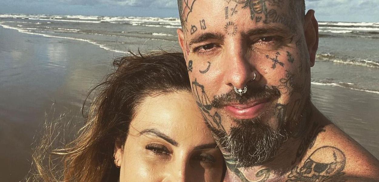 Tico Santa Cruz e sua esposa, Luciana Rocha Fontenelle