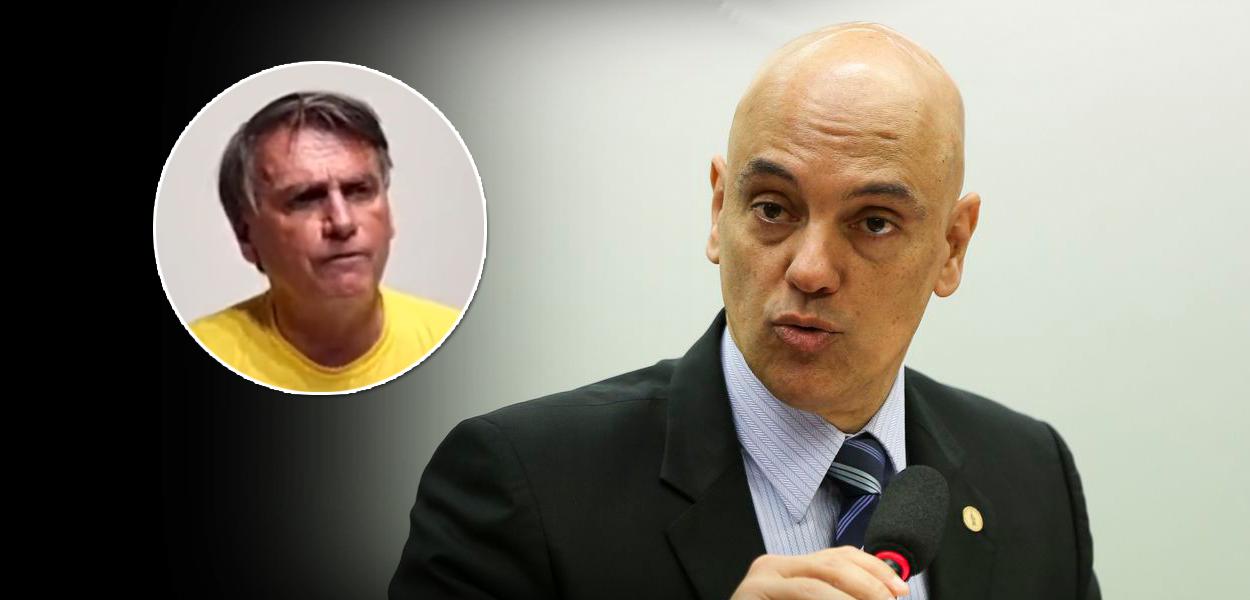 Jair Bolsonaro e Alexandre de Moraes