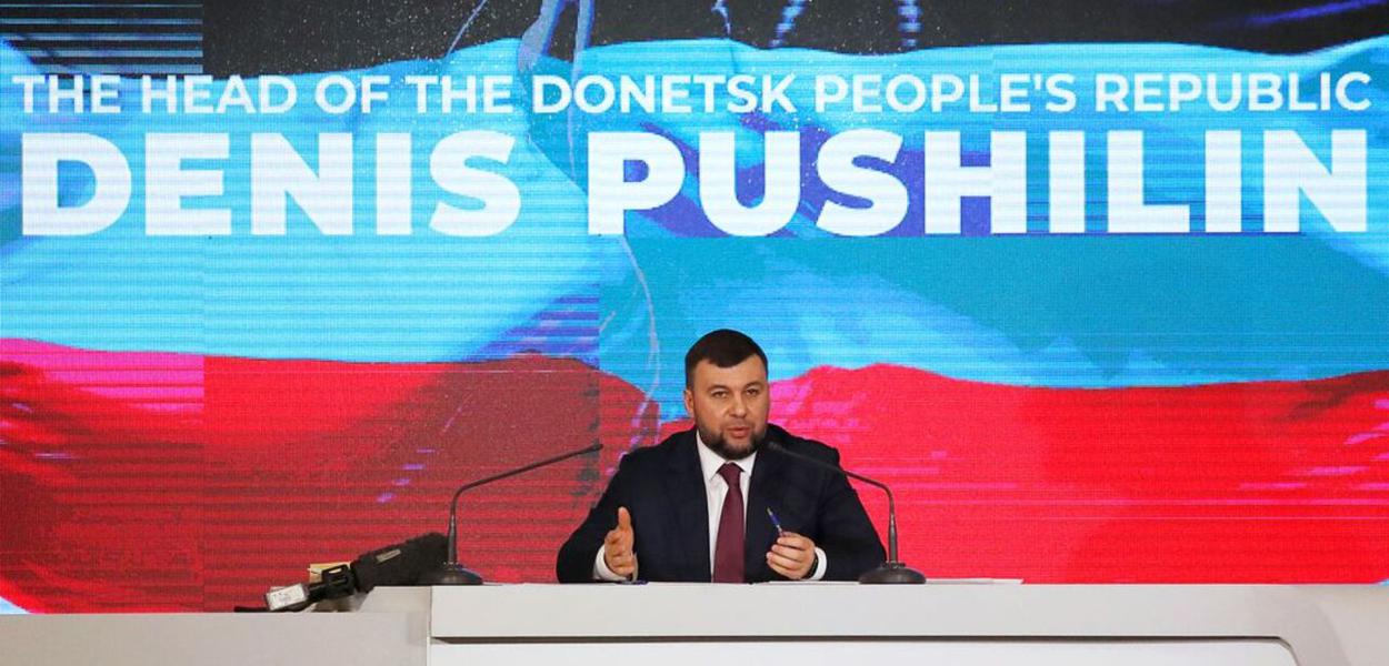 Denis Pushilin, chefe interino da República Popular do Donetsk