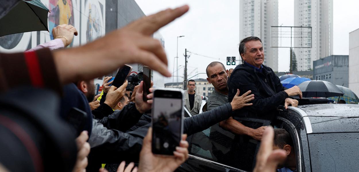 Presidente Jair Bolsonaro durante ato de campanha no Estado de São Paulo 28/09/2022