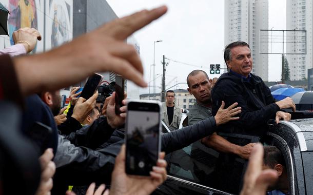 Presidente Jair Bolsonaro durante ato de campanha no Estado de São Paulo 28/09/2022