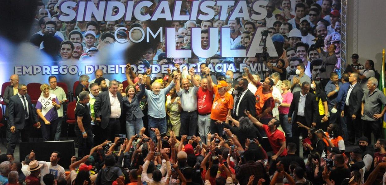 Sindicalistas com Lula