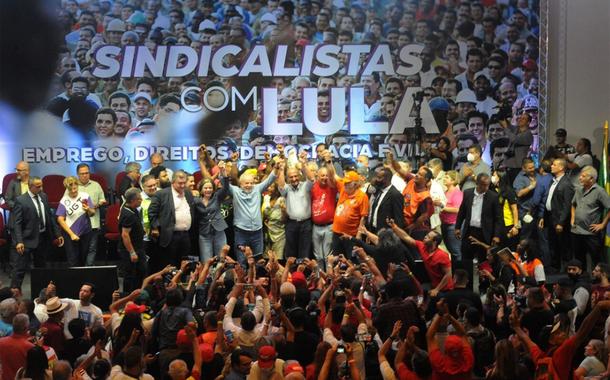 Sindicalistas com Lula