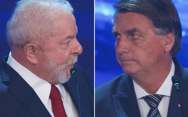 Luiz Inácio Lula da Silva (à esq.) e Jair Bolsonaro