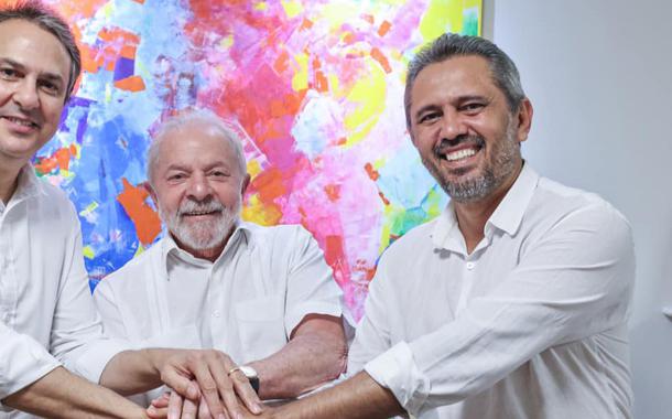 Camilo Santana, Lula e Elmano Freitas