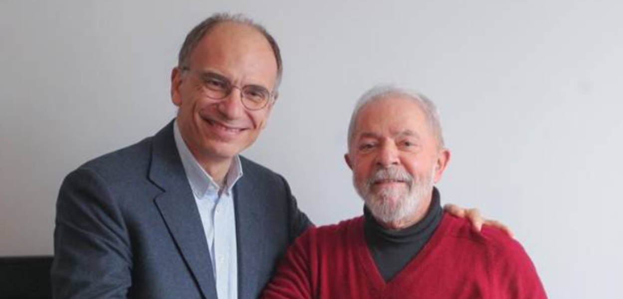 Ex-premiê da Itália Enrico Letta e Lula