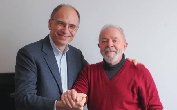 Ex-premiê da Itália Enrico Letta e Lula
